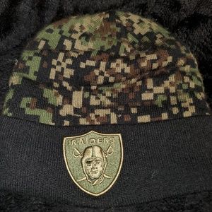 Raiders camo beanie